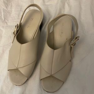 Vince Tortoise Heel Sandals